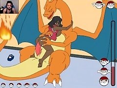 Eva Hadley and her well bred Charizard with TheJDzero