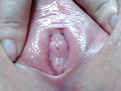 Extreme close wet pussy play