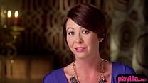 Cute wifey goes to a swinger club for a little fun