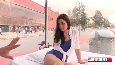 Valentine Bianco has passionate sex in public