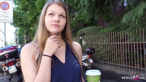 German Scout Seduces Amanda on the Street