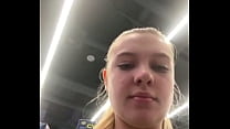Masturbate and creampie in changing room